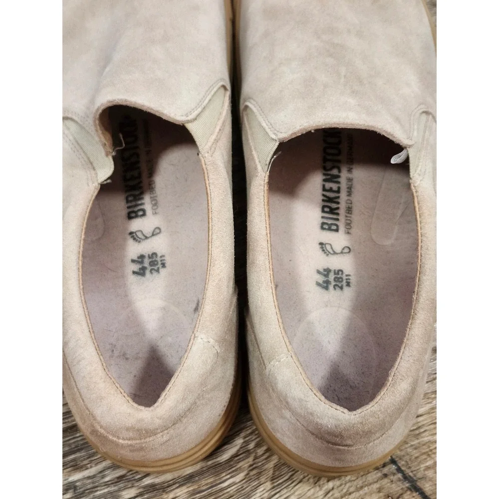 Birkenstock Oswego Suede Slip On Sneakers Sand Beige Mens 44 Loafers Mens US 11
